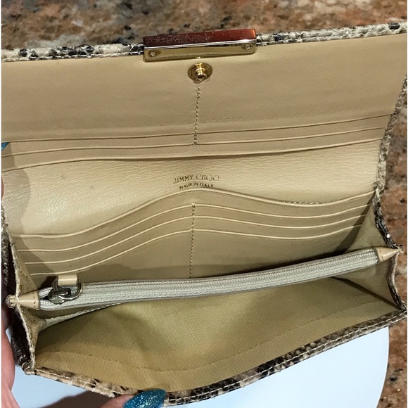 Jimmy Choo Python Embossed Leather Continental Wallet 😍🔥 - Picture 7 of 17